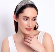 Hand Embroidered Floral Headband